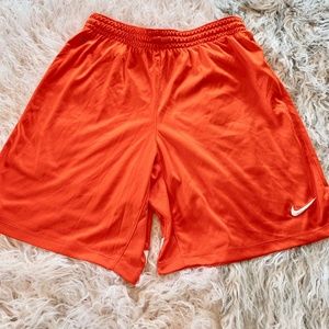 Orange Nike Dr-Fit Boys Shorts Large
